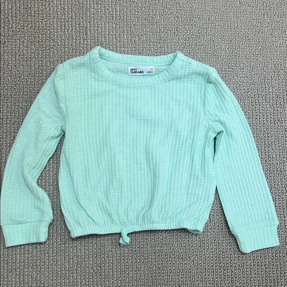 Epic Threads Aqua Long Sleeve Tee